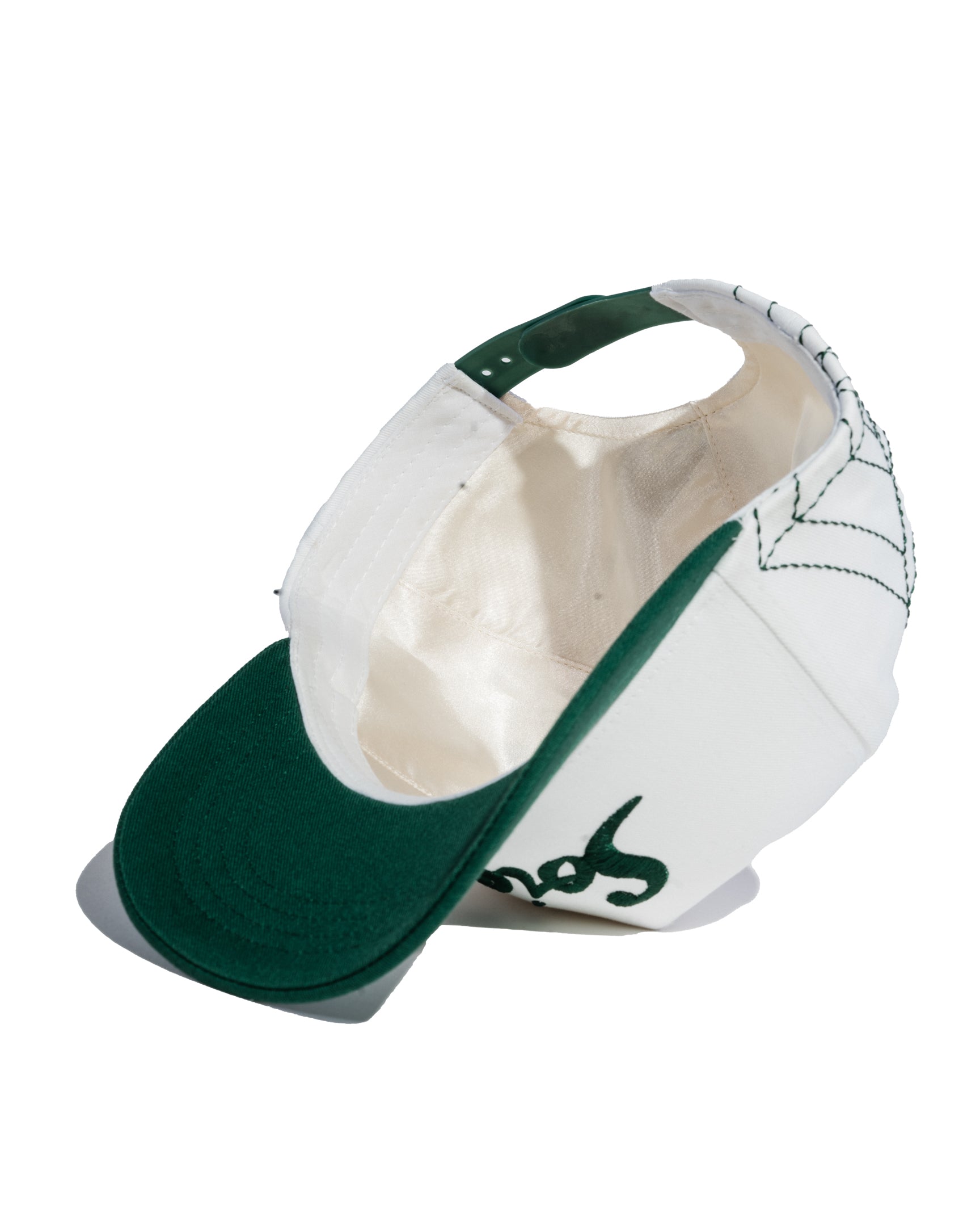 Green Satin Lined Snapback