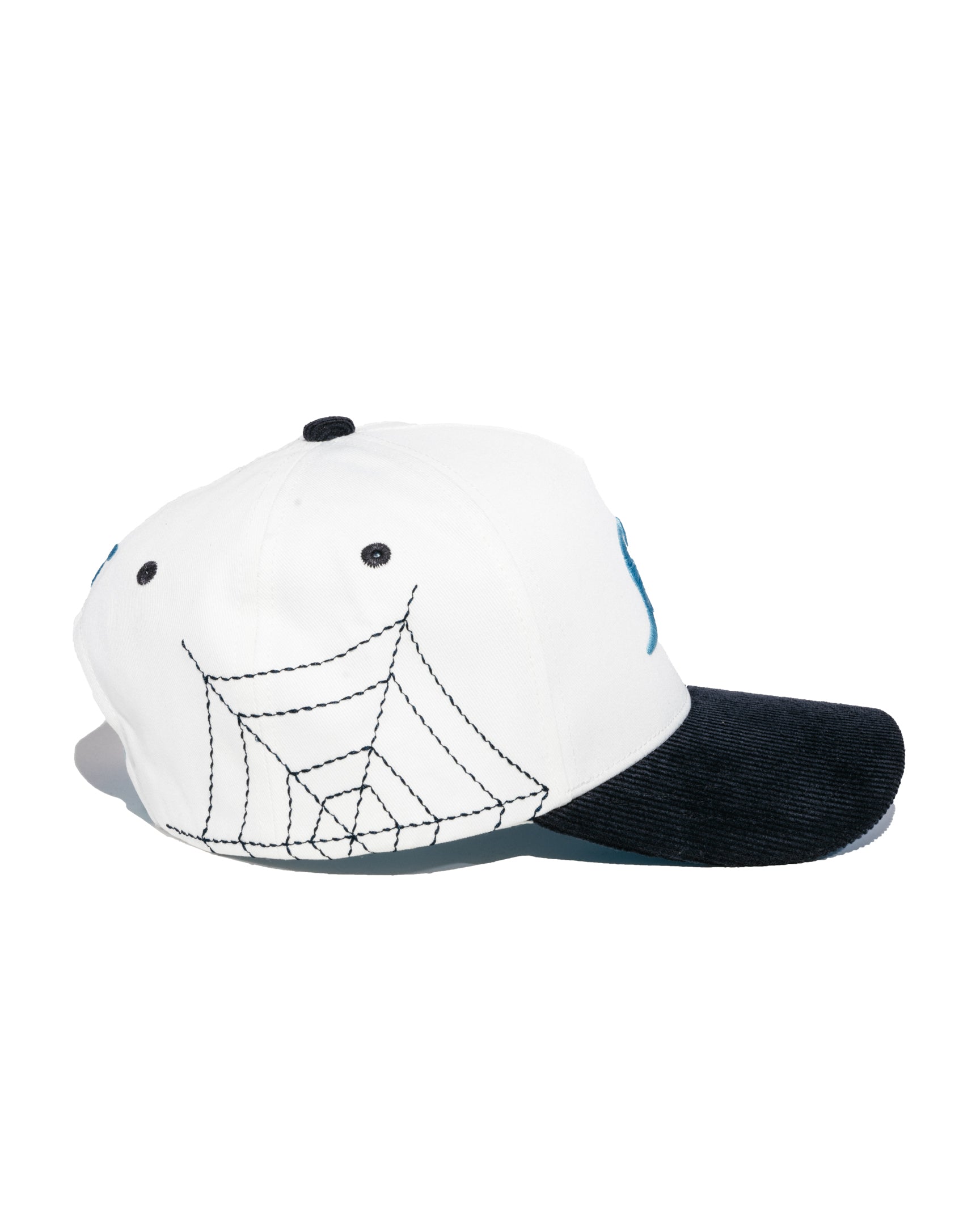 Blue Corduroy Brim Satin Lined Snapback