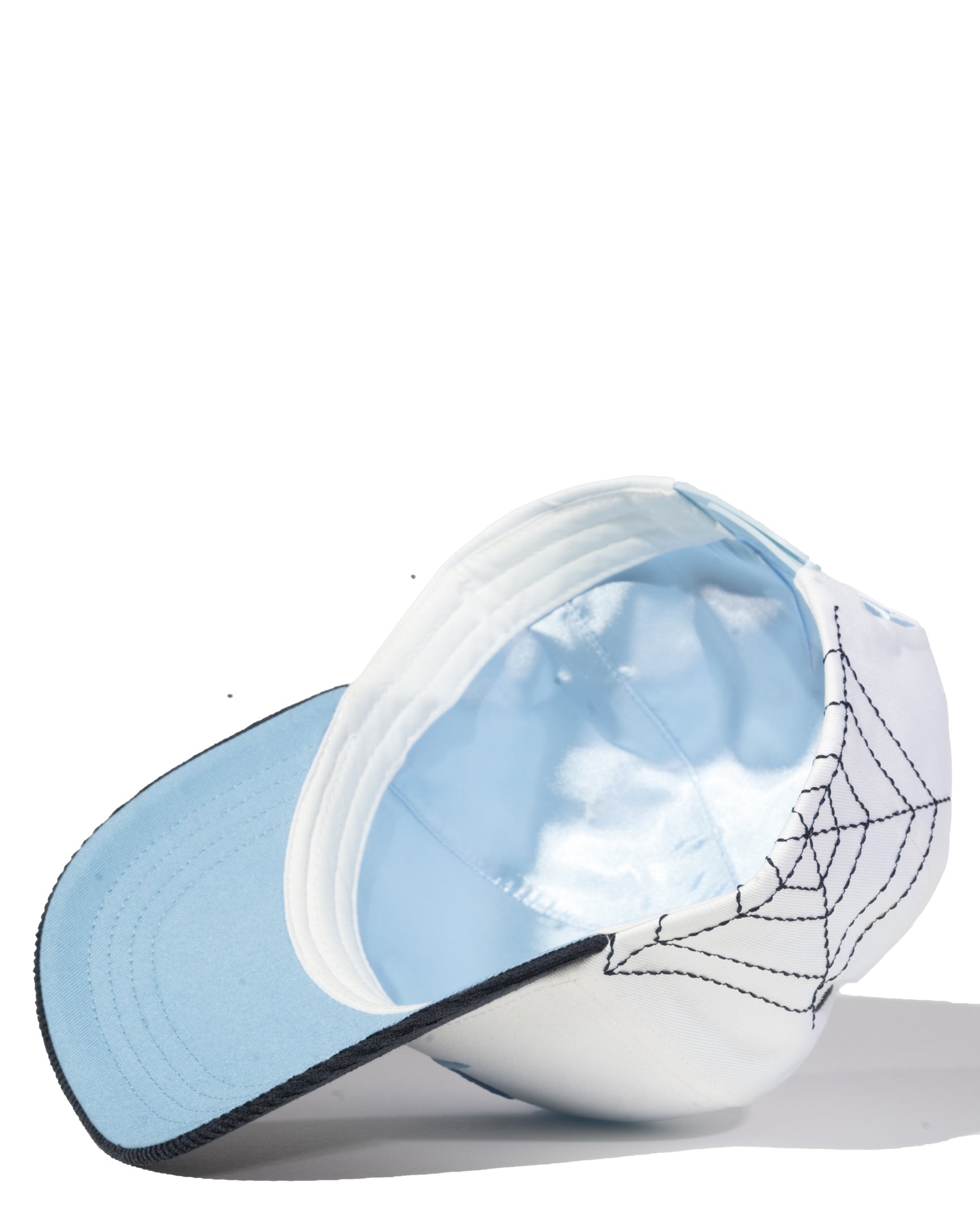 Blue Corduroy Brim Satin Lined Snapback