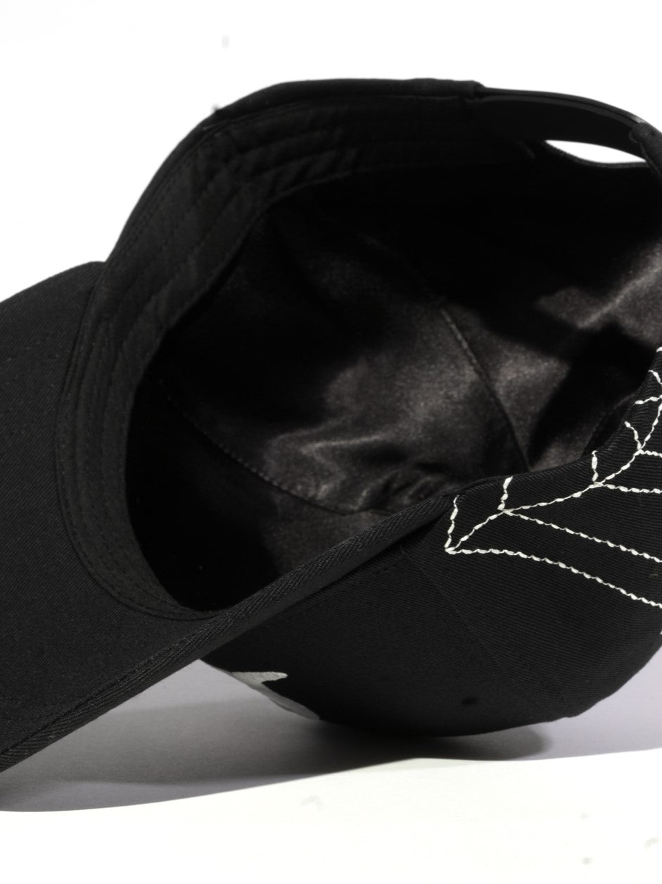 Black Satin Lined Snapback