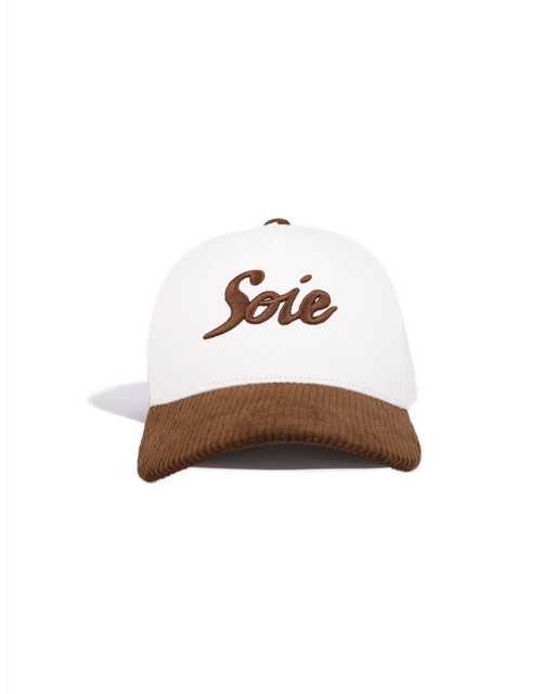 Brown Corduroy Brim Satin-Lined Snapback