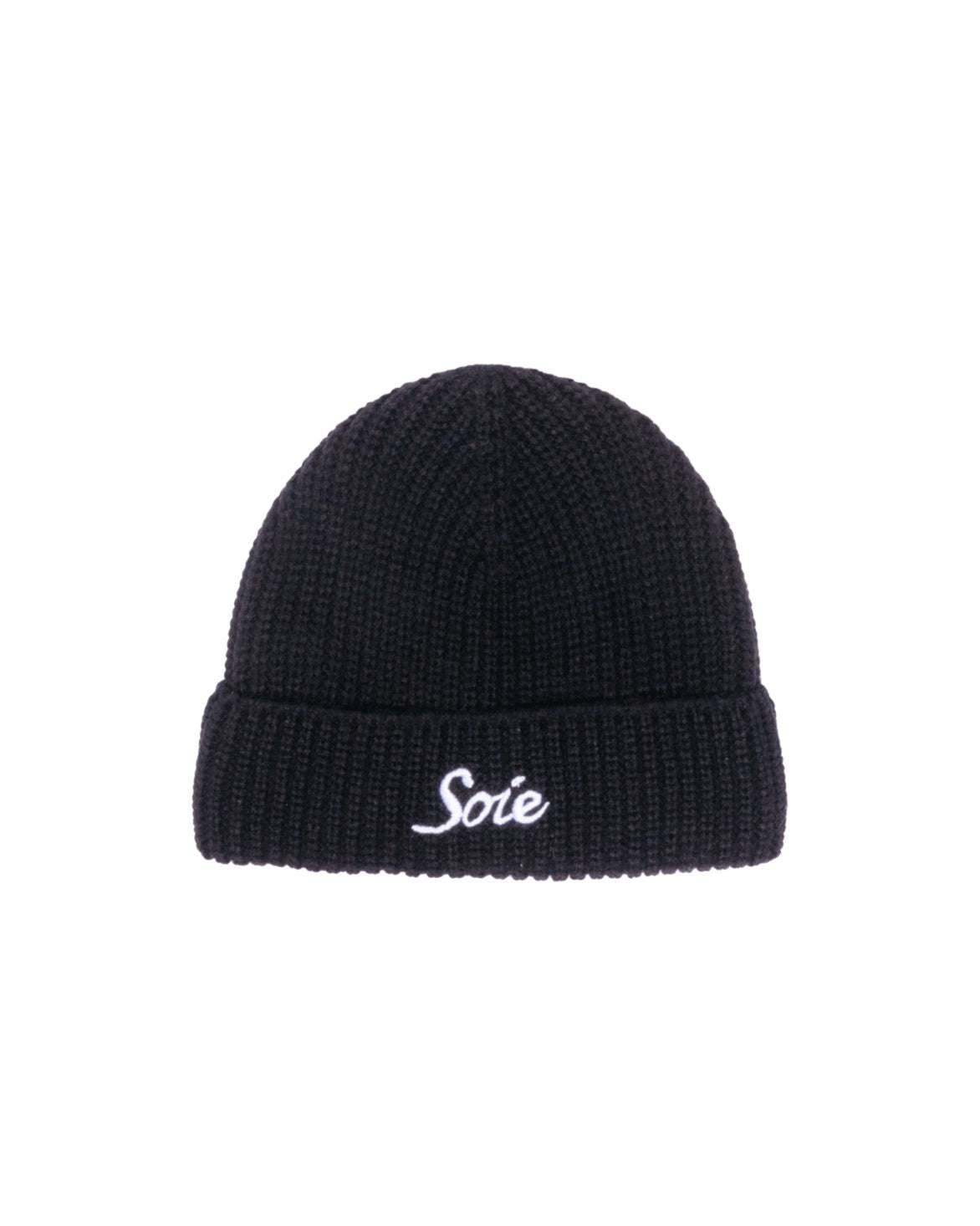 Black Satin-Lined Beanie