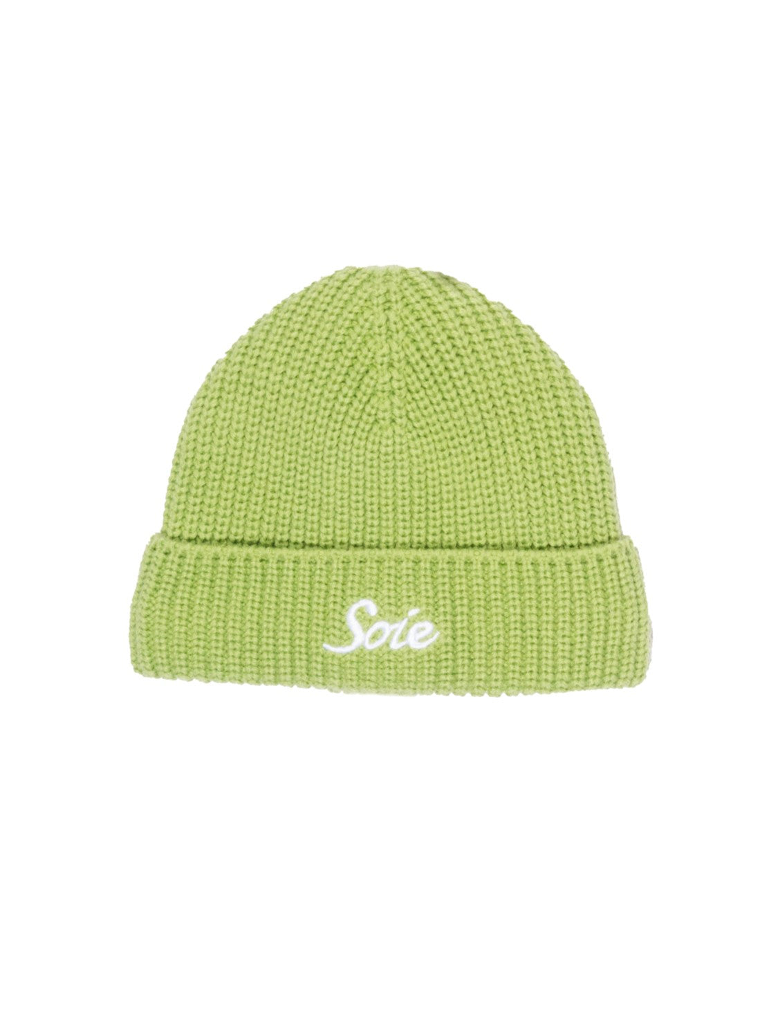 Green Satin-Lined Beanie