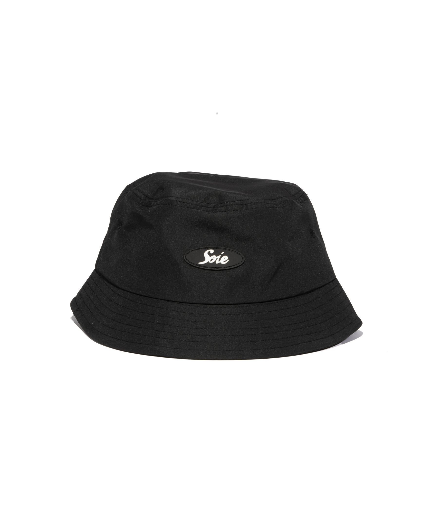 Black Waterproof Satin-Lined Bucket Hat