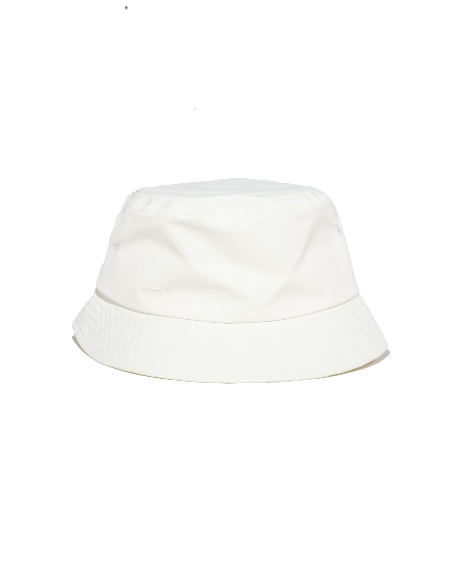White Waterproof Satin-Lined Bucket Hat