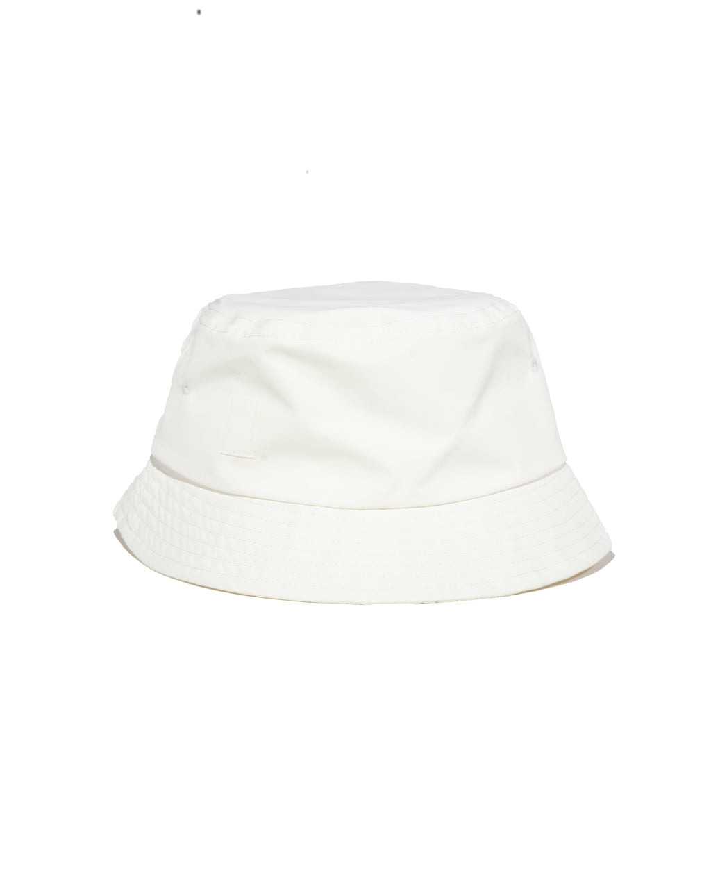 White Waterproof Satin-Lined Bucket Hat