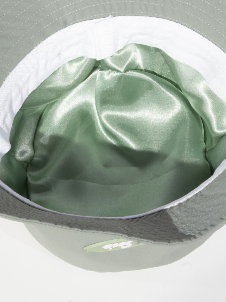 Green Waterproof Satin-Lined Bucket Hat