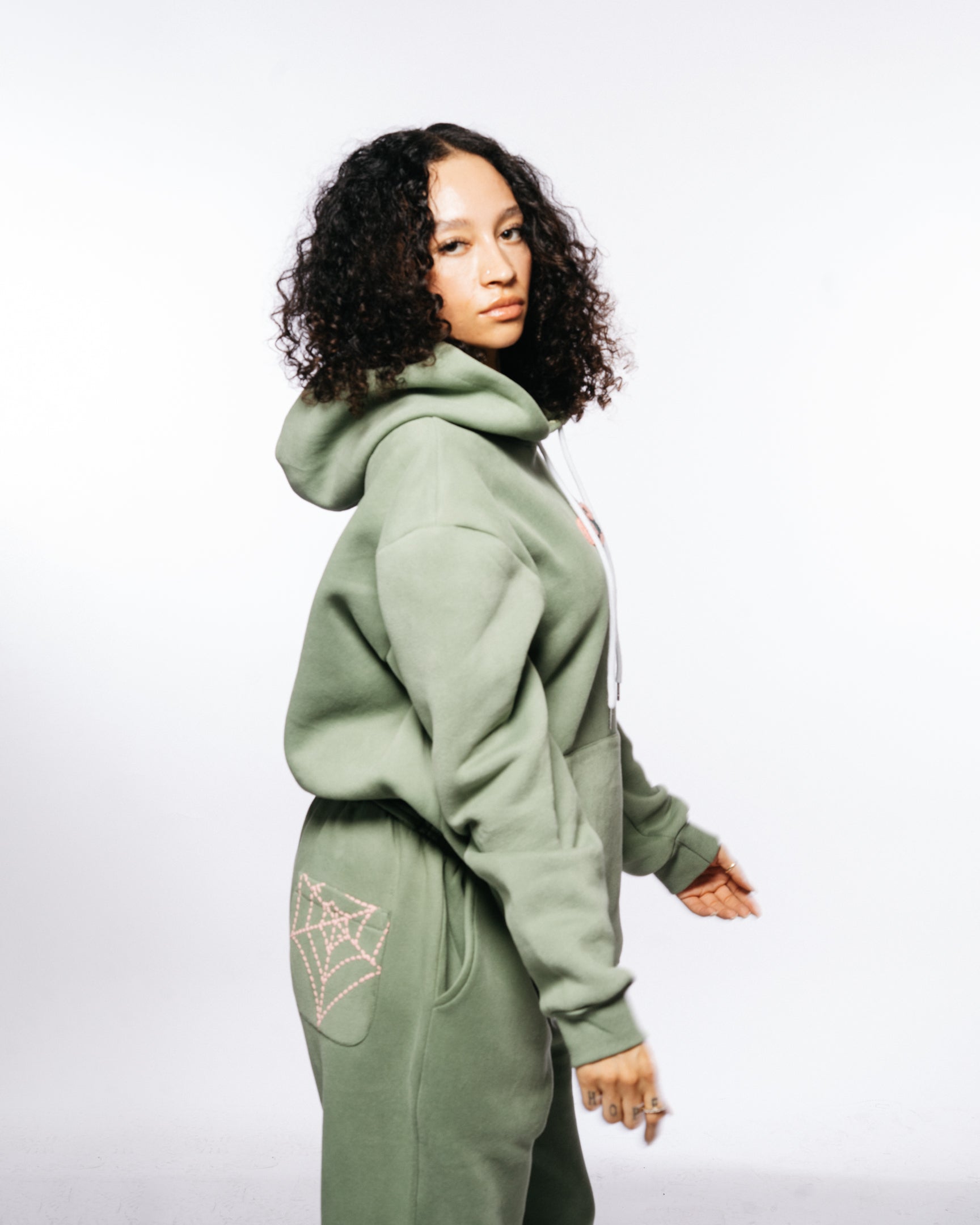 Green Chenille Sweats