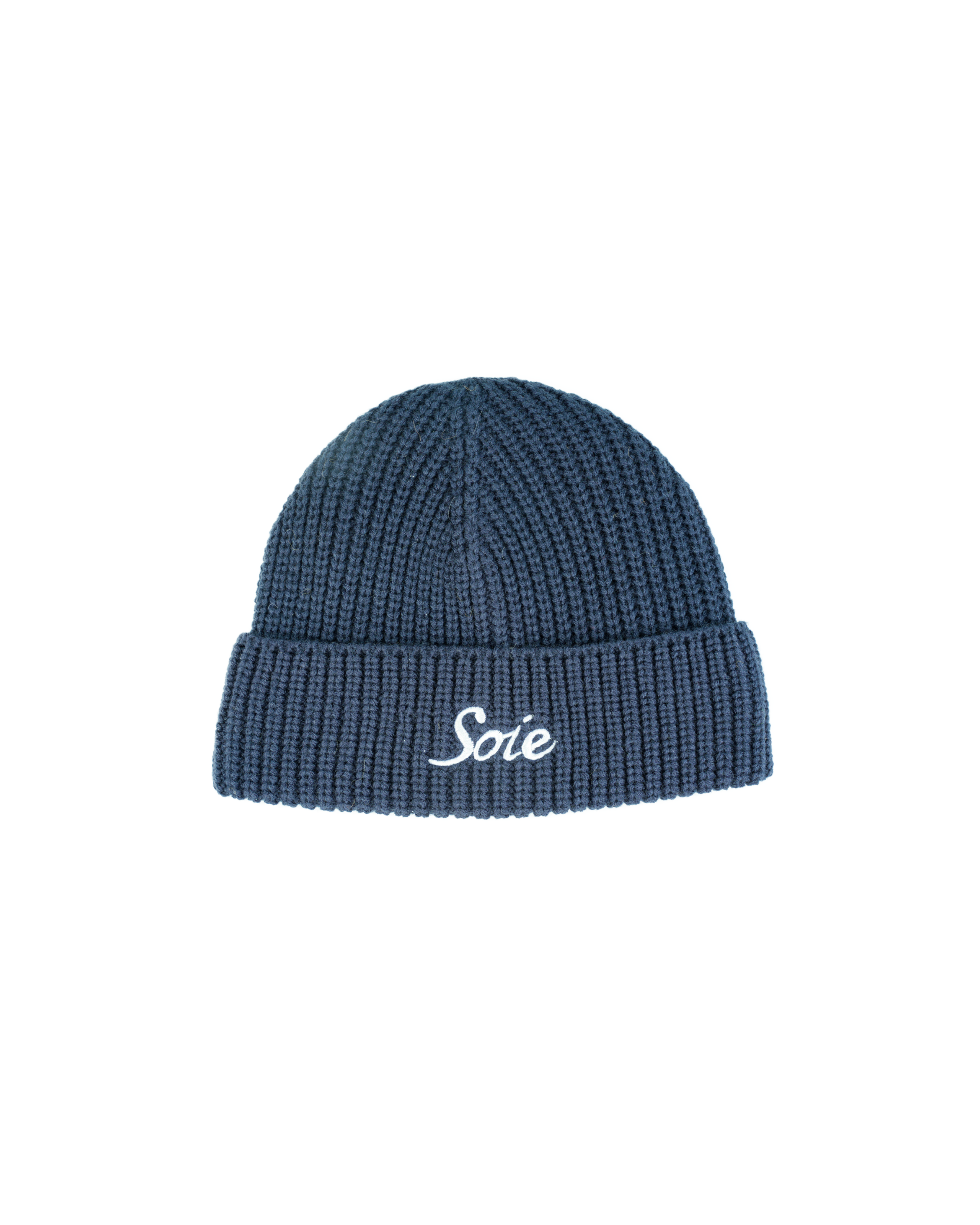 Navy Satin Lined Beanie