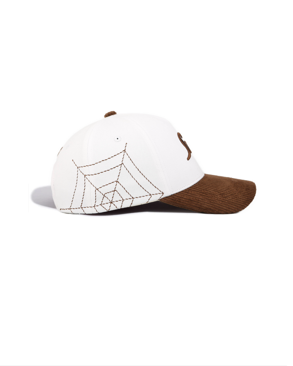 Brown Corduroy Brim Satin-Lined Snapback