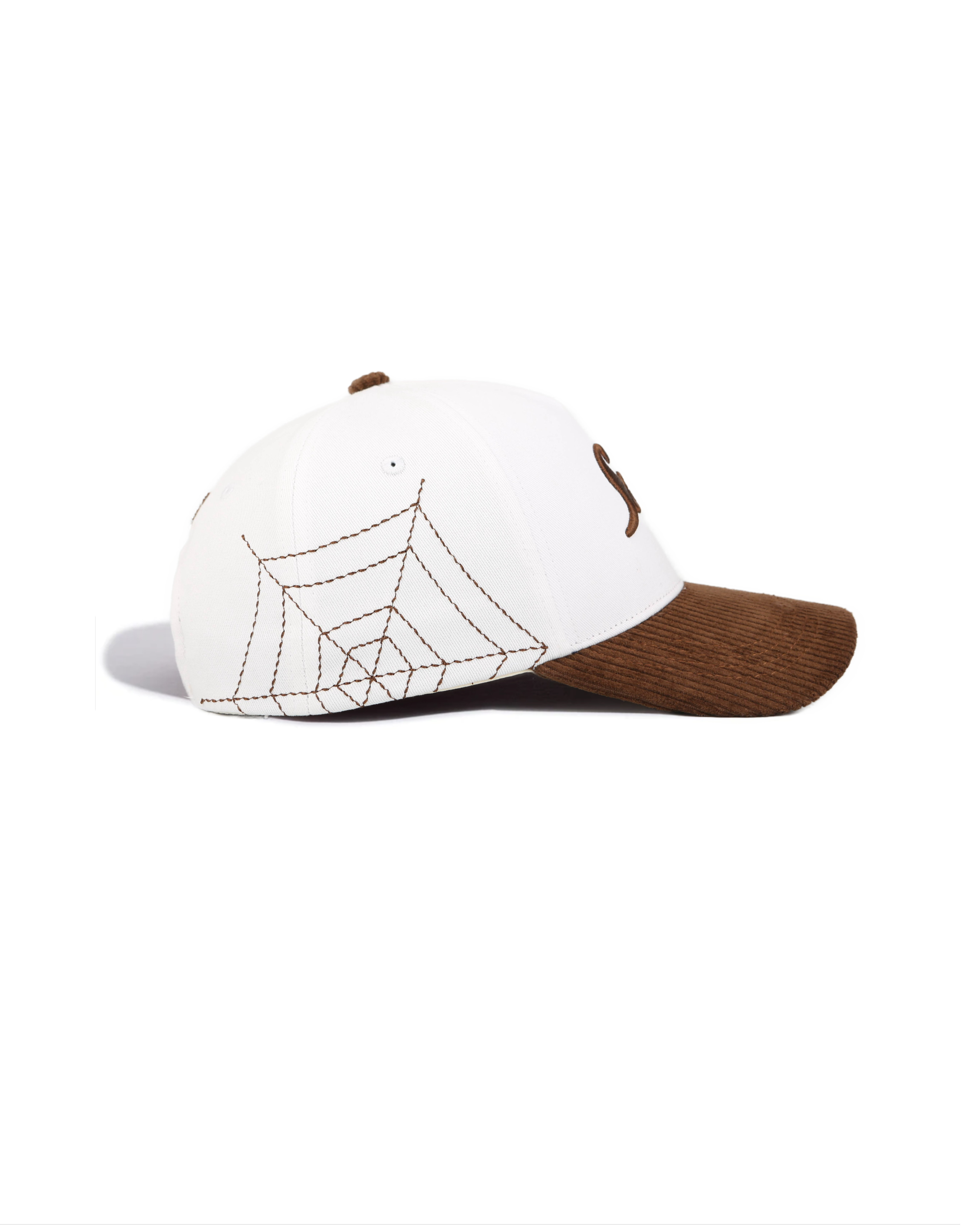 Brown Corduroy Brim Satin-Lined Snapback