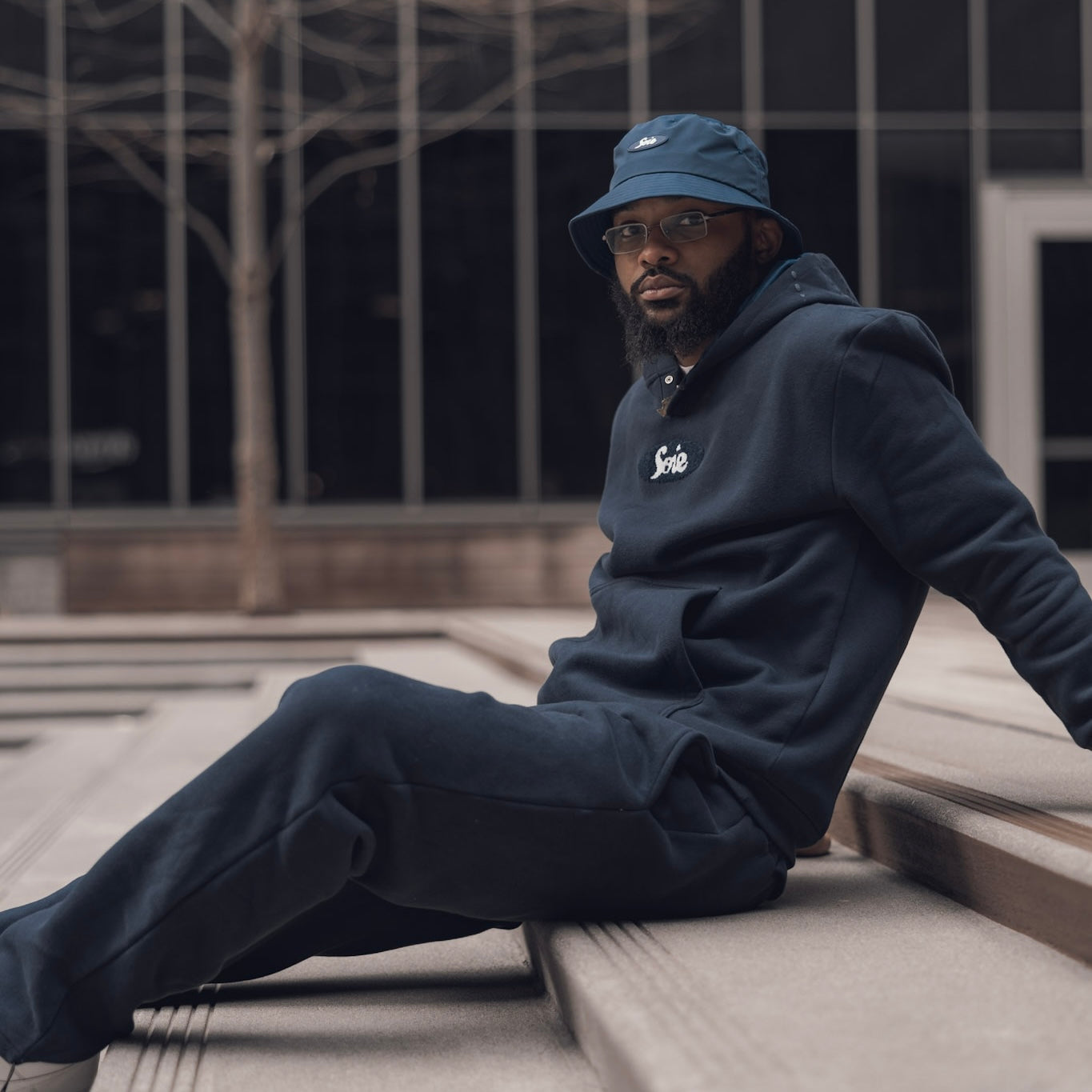Navy Chenille Sweats