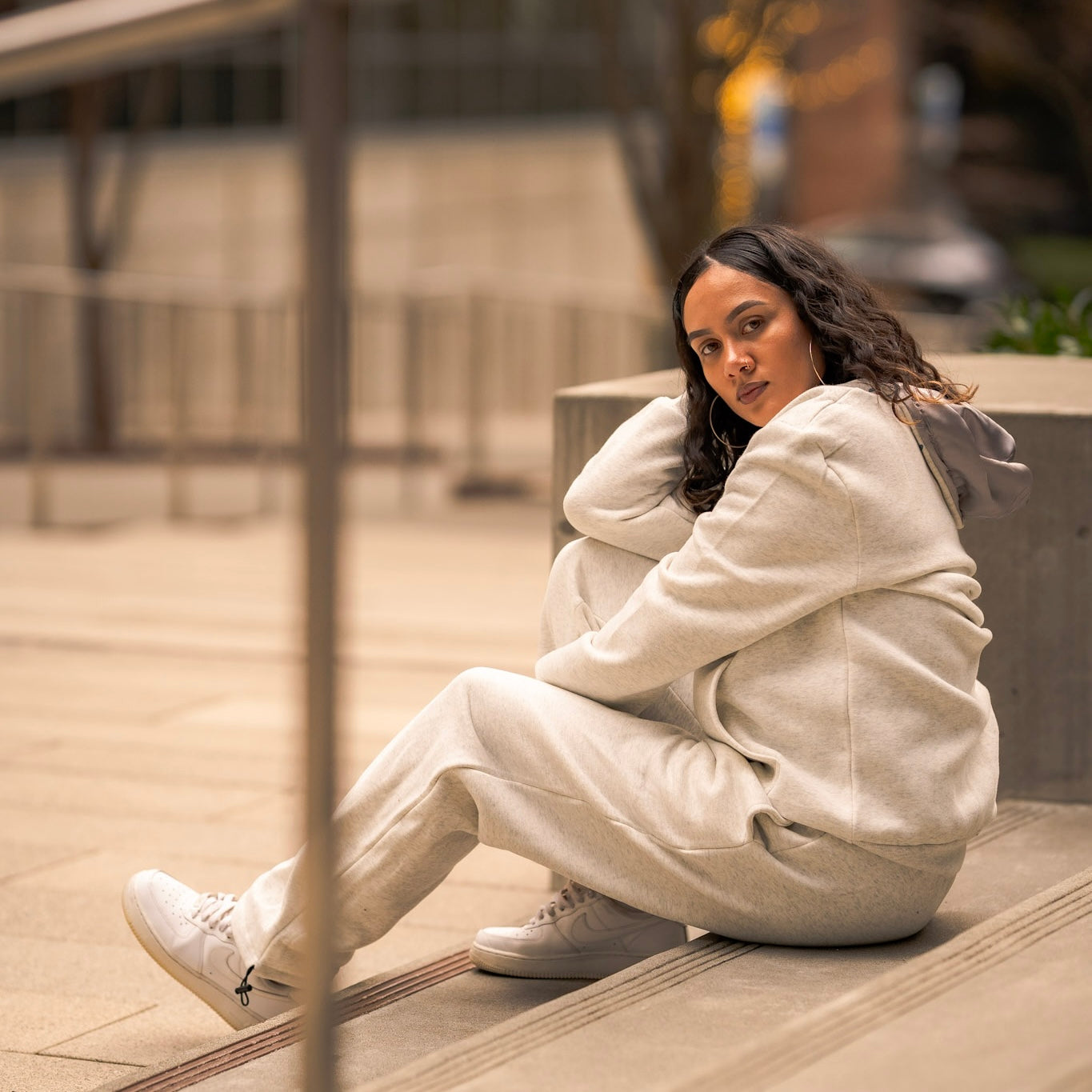 Light Heather Grey Chenille Sweats