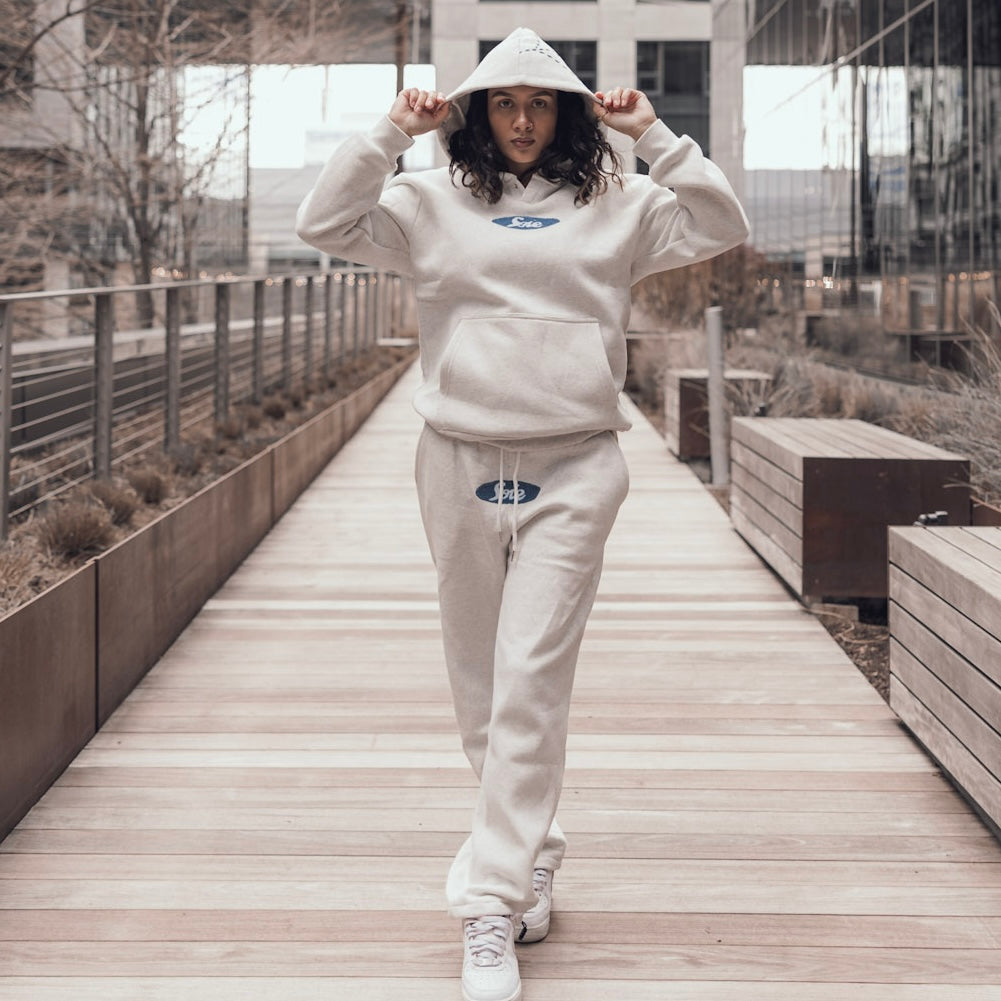Light Heather Grey Chenille Sweats