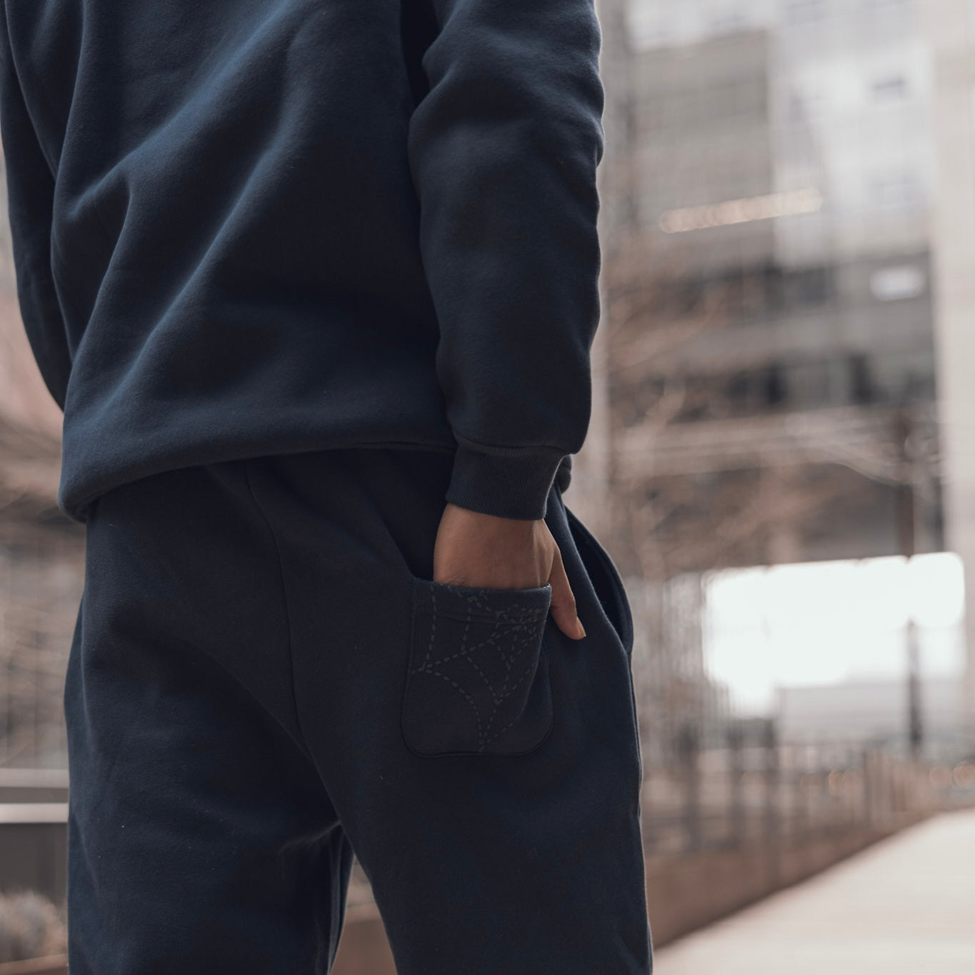 Navy Chenille Sweats