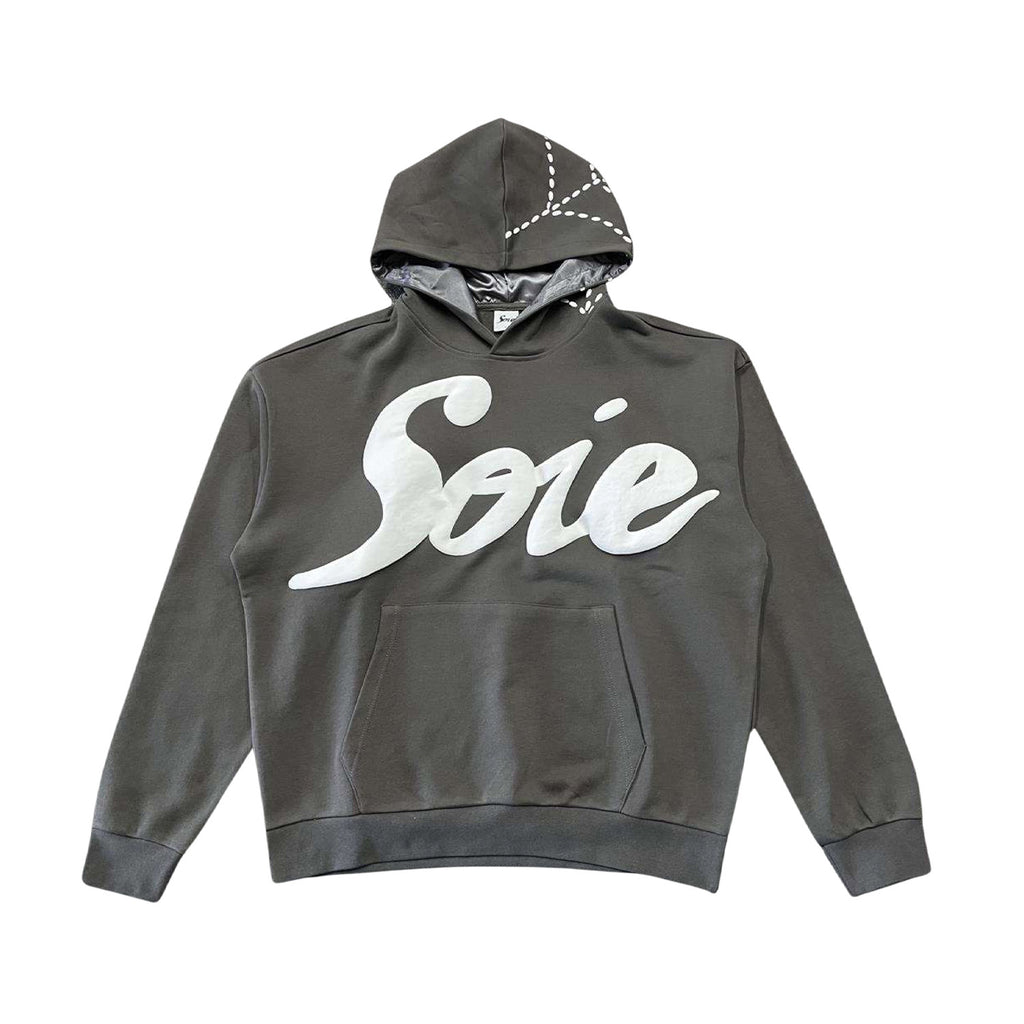 Charcoal Satin Lined Hoodie