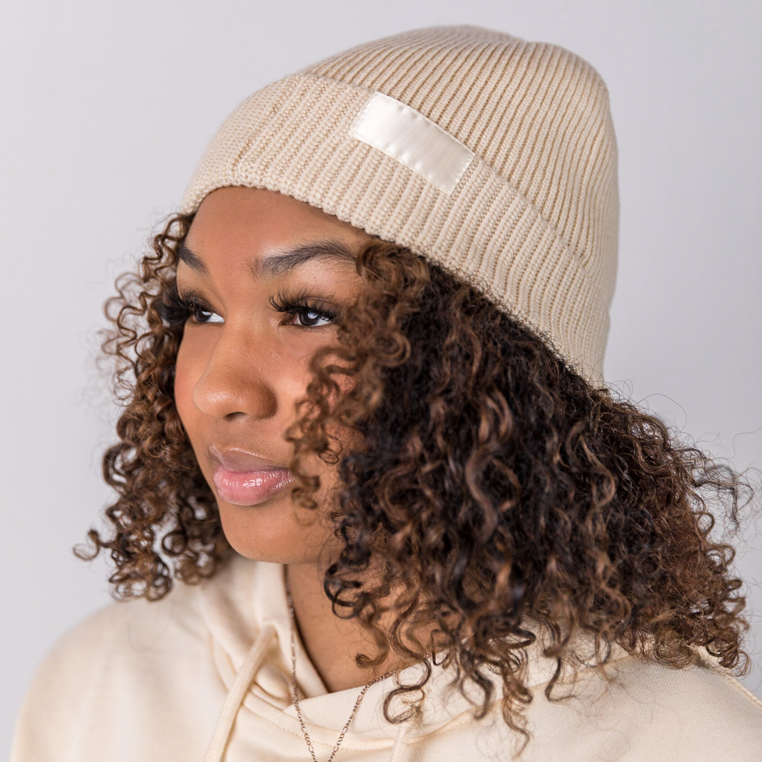 Satin-Lined Beanie