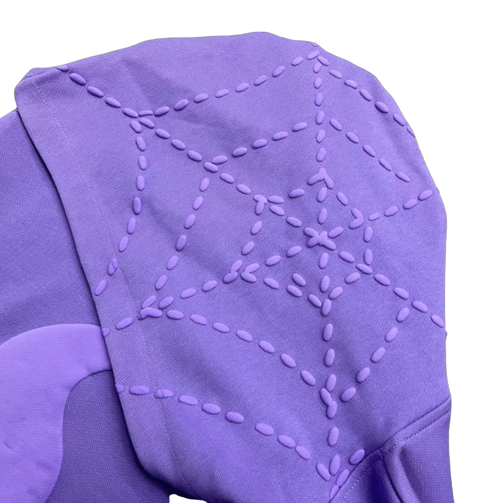 Purple Satin-Lined Hoodie
