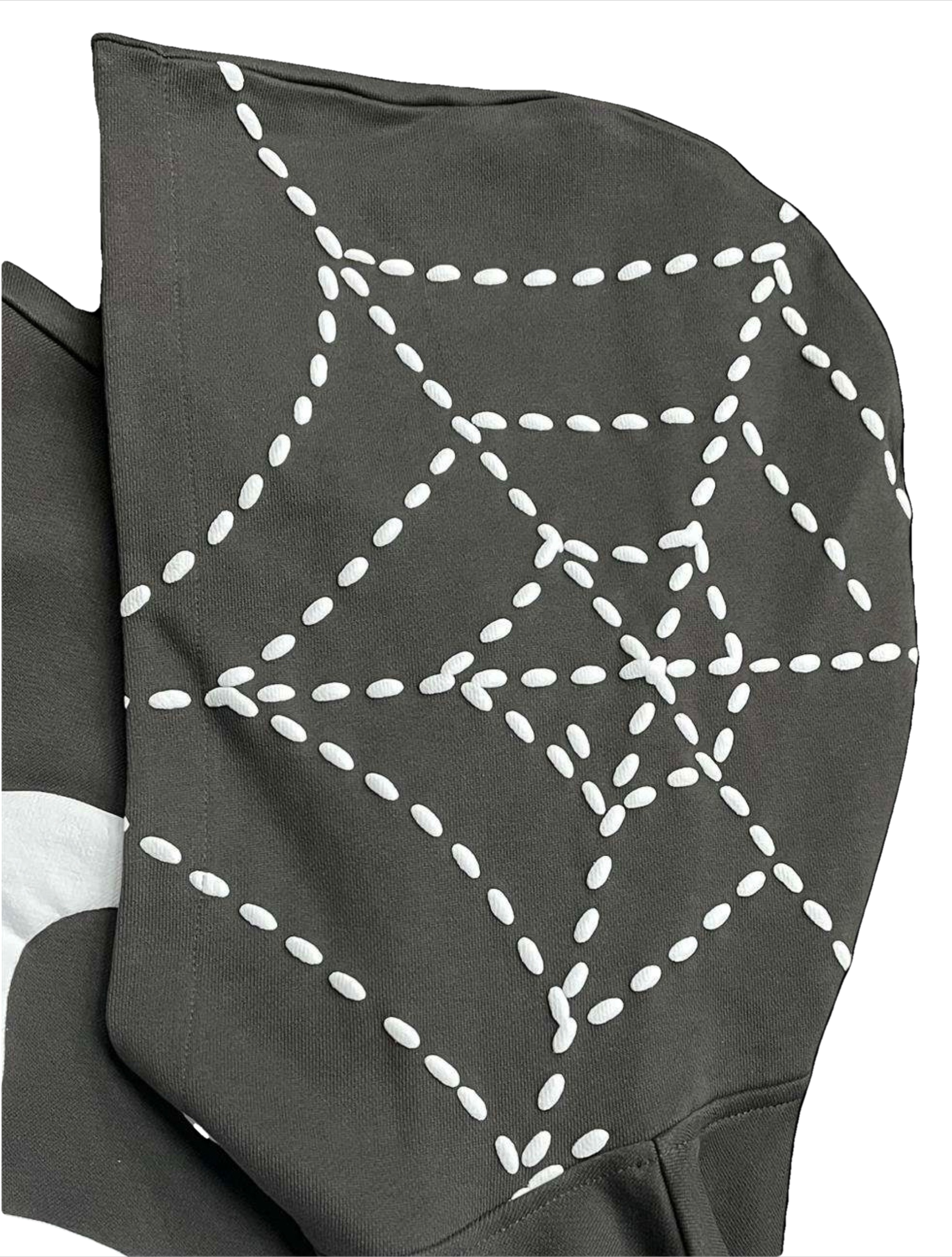Charcoal Satin-Lined Hoodie