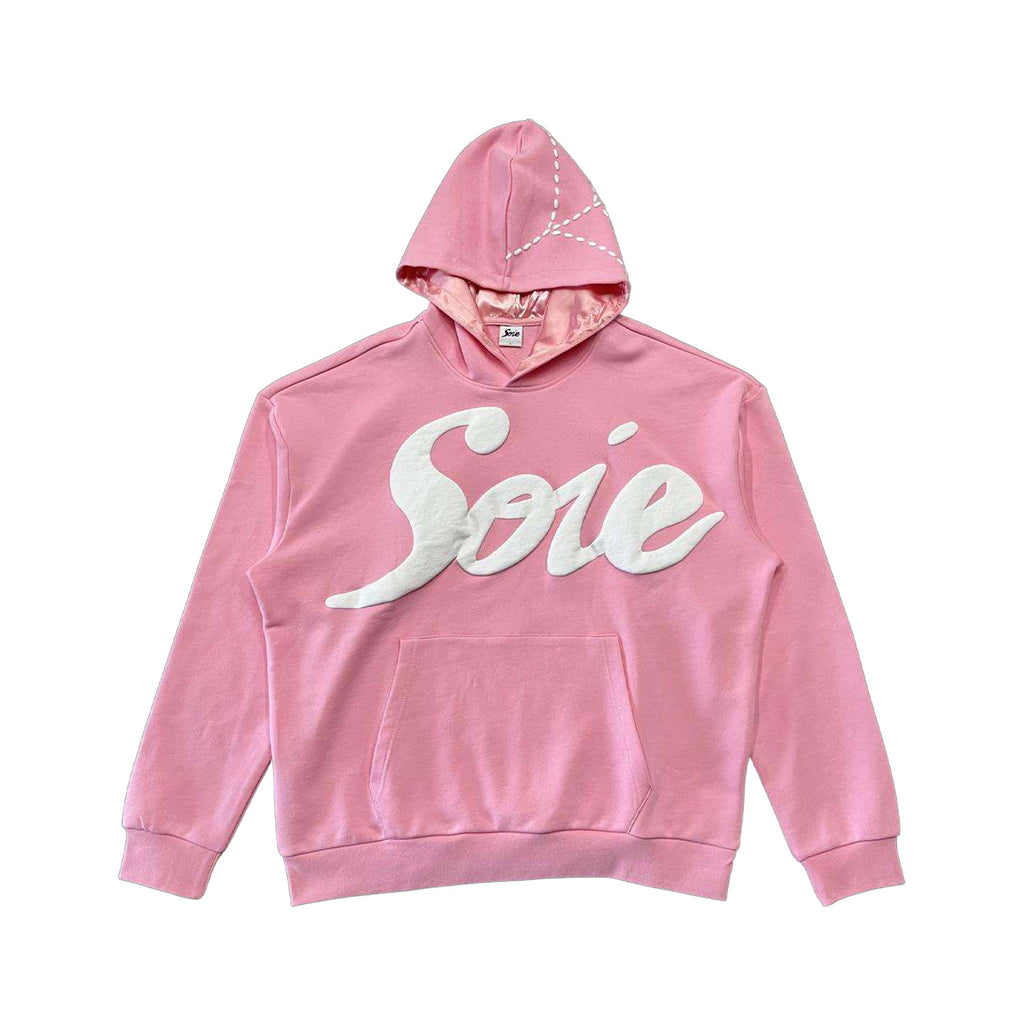 Pink Satin Lined Hoodie